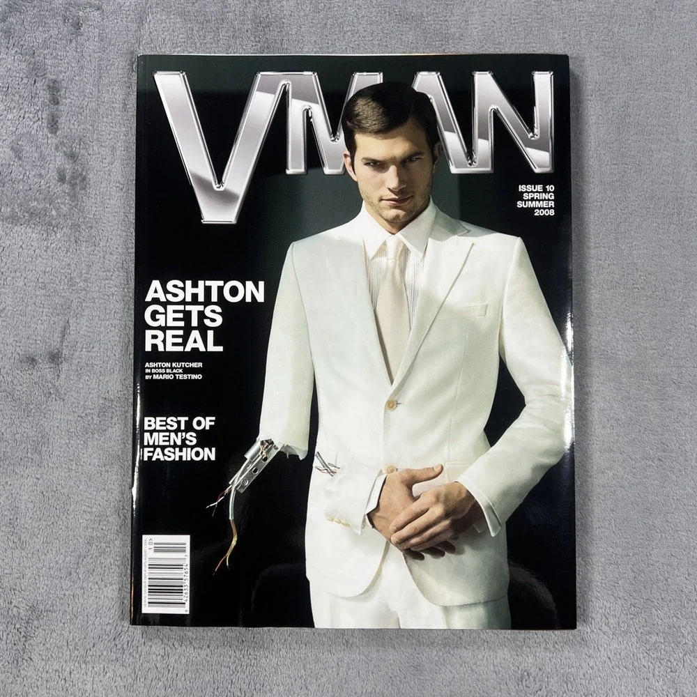 VMAN Magazine Ashton Kutcher Cover Issue 10 Mens Luxury Fashion Collector‎ 2008